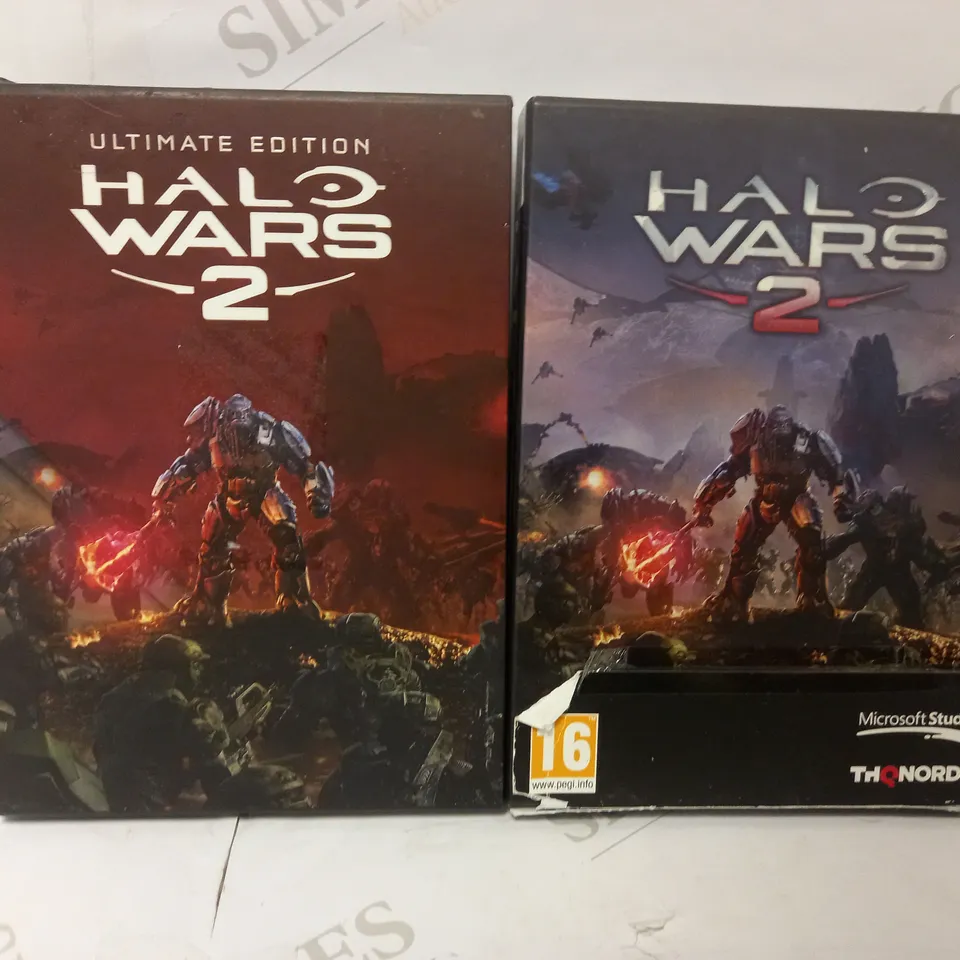 LOT OF HALO WARS 2 PC PHYSICAL EDITION (PC DVD) AND LOT OF HALO WARS 2 ULTIMATE EDITION PC PHYSICAL EDITION (PC DVD)