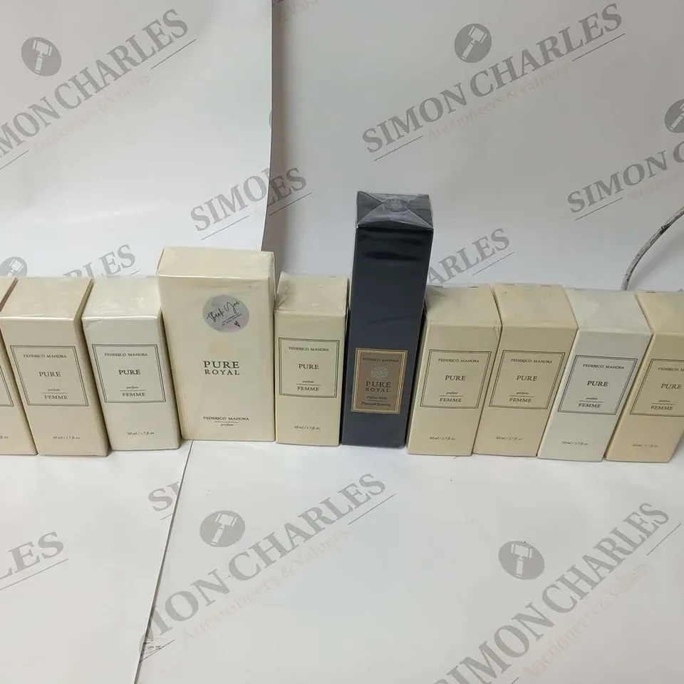 APPROXIMATELY 10 ASSORTED FEDERICO MAHORA FRAGRANCES