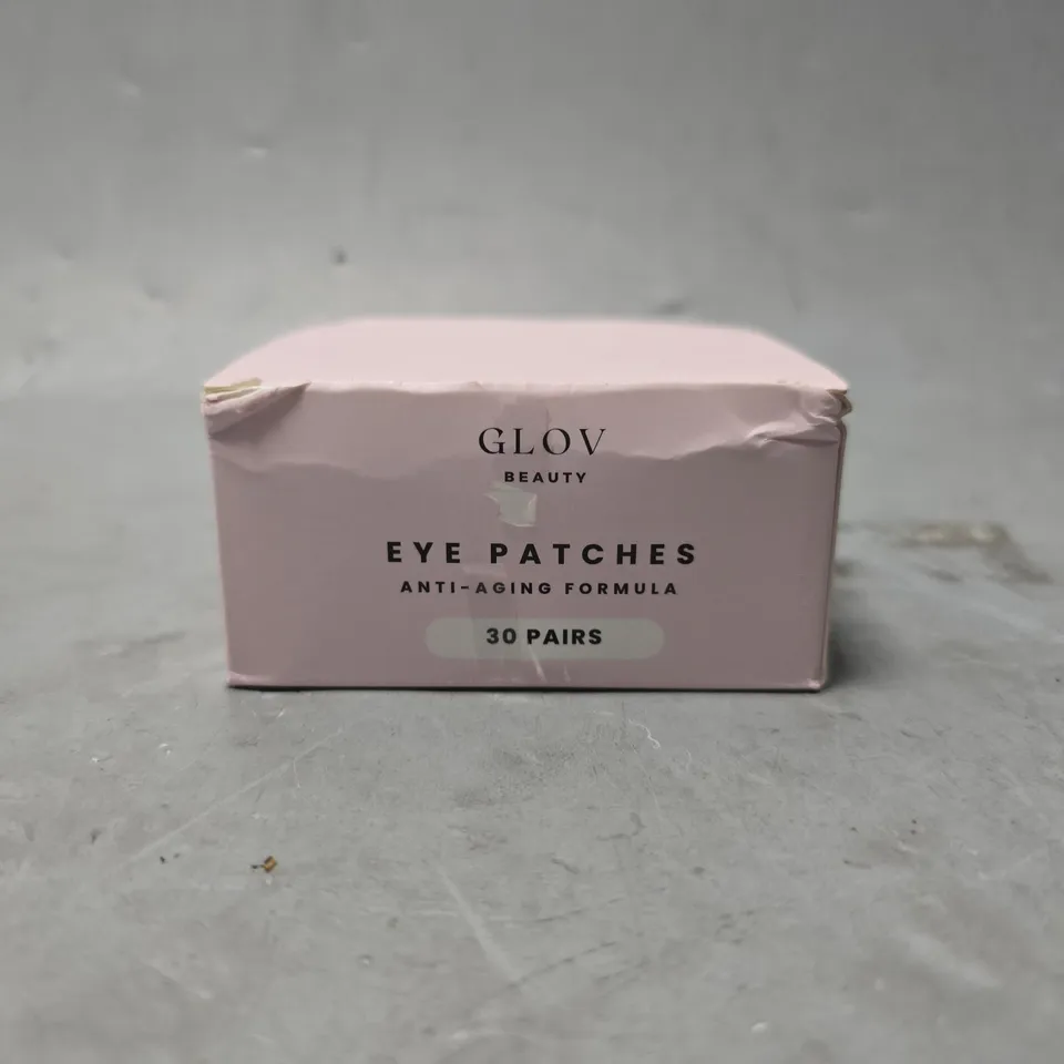 BOXED GLOV EYE PATCHES ANTI AGING FORMULA 30 PAIRS 