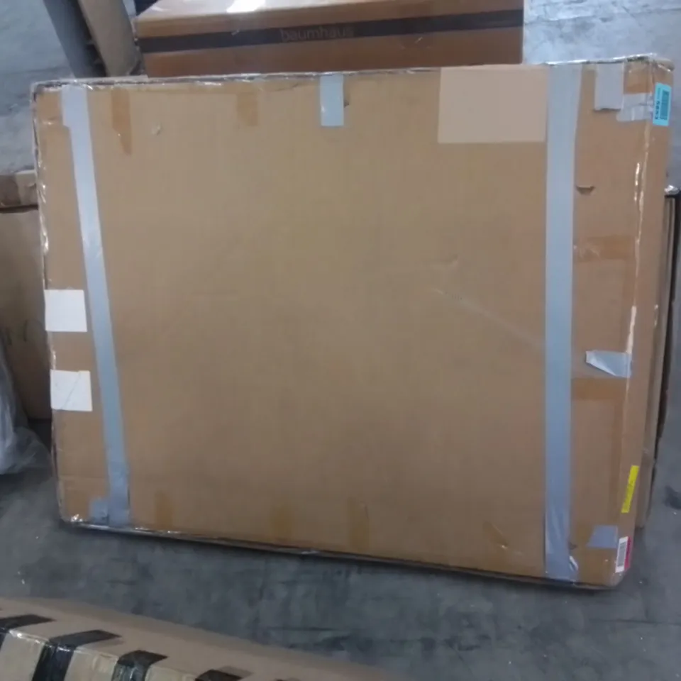 BOXED WILBURTON LED UPHOLSTERED OTTOMAN BED BLACK // SIZE: 120 X 190CM (1 BOX ONLY, INCOMPLETE MISSING BOX)