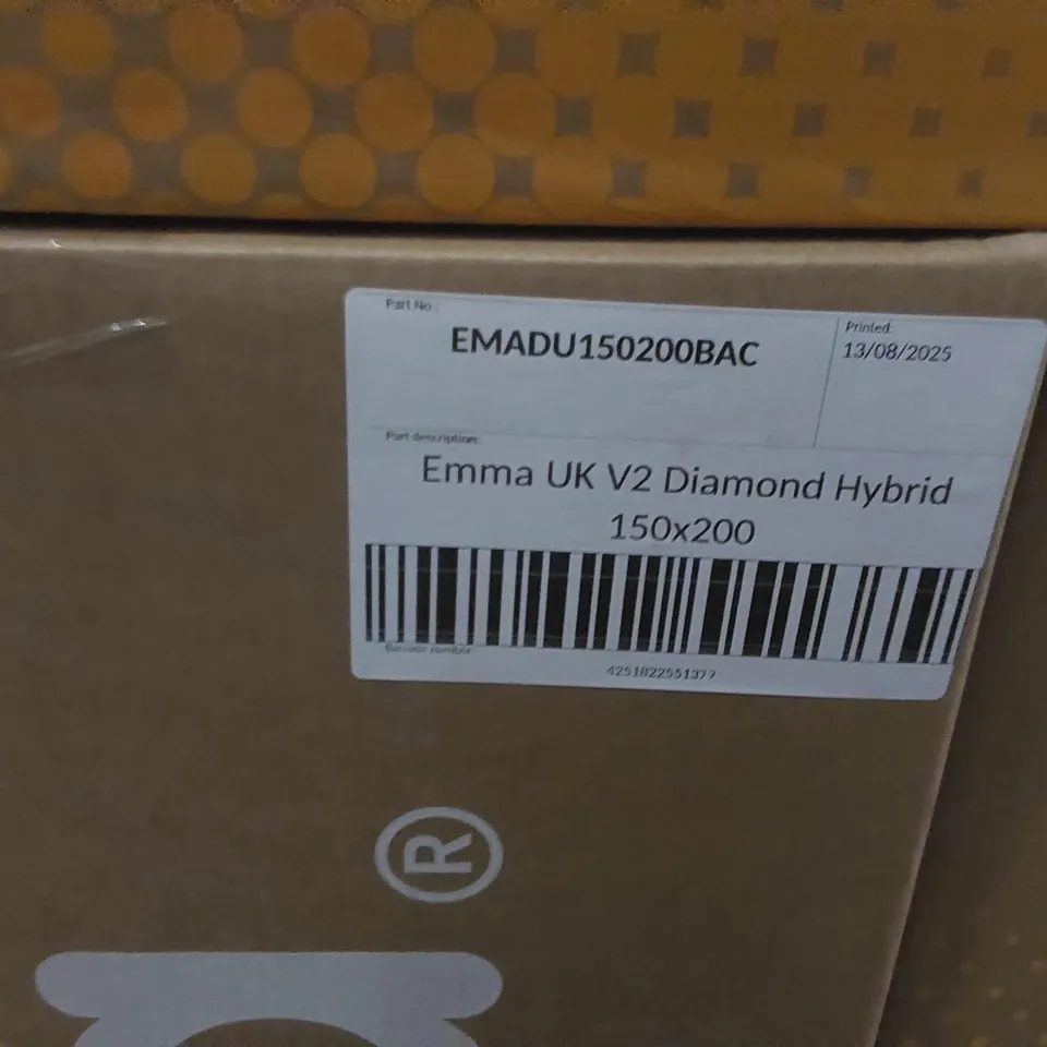 BRAND NEW BOXED EMMA UK V2 DIAMOND HYBRID 150 x 200CM KING SIZE MATTRESS