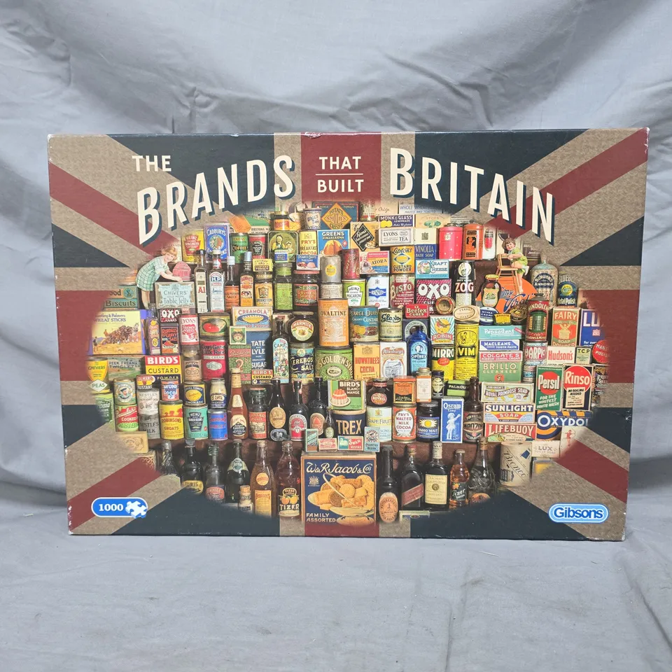 GIBSONS THE BRANDS THAT BUILT BRITAIN 1000 PIECE PUZZLE
