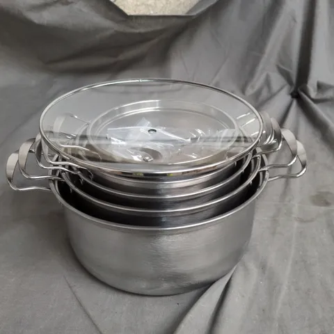 STAINLESS STEEL PAN STOVE SET