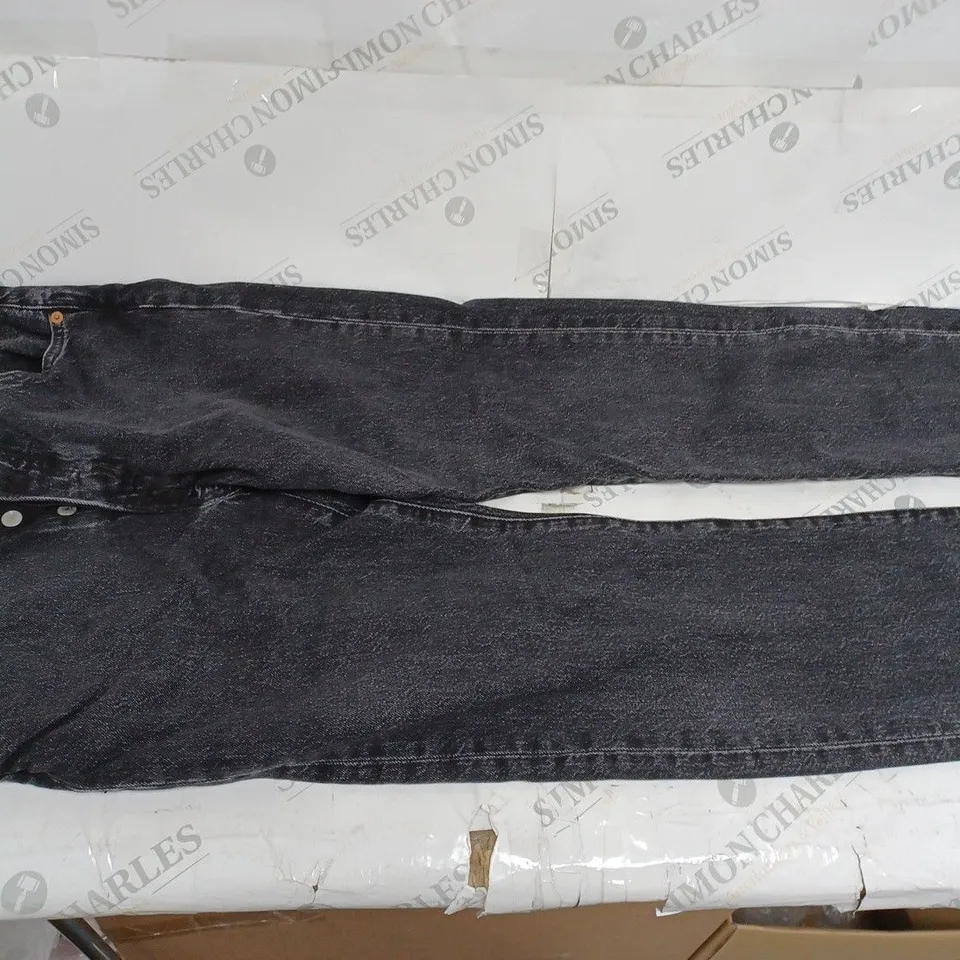 LEVIS 501 ORIGINAL BLACK WASHED JEANS- W30 L32