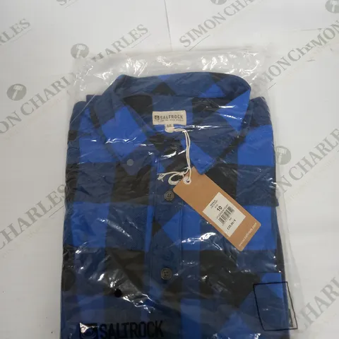 BAGGED SALT ROCK CHECK SHIRT SIZE 10