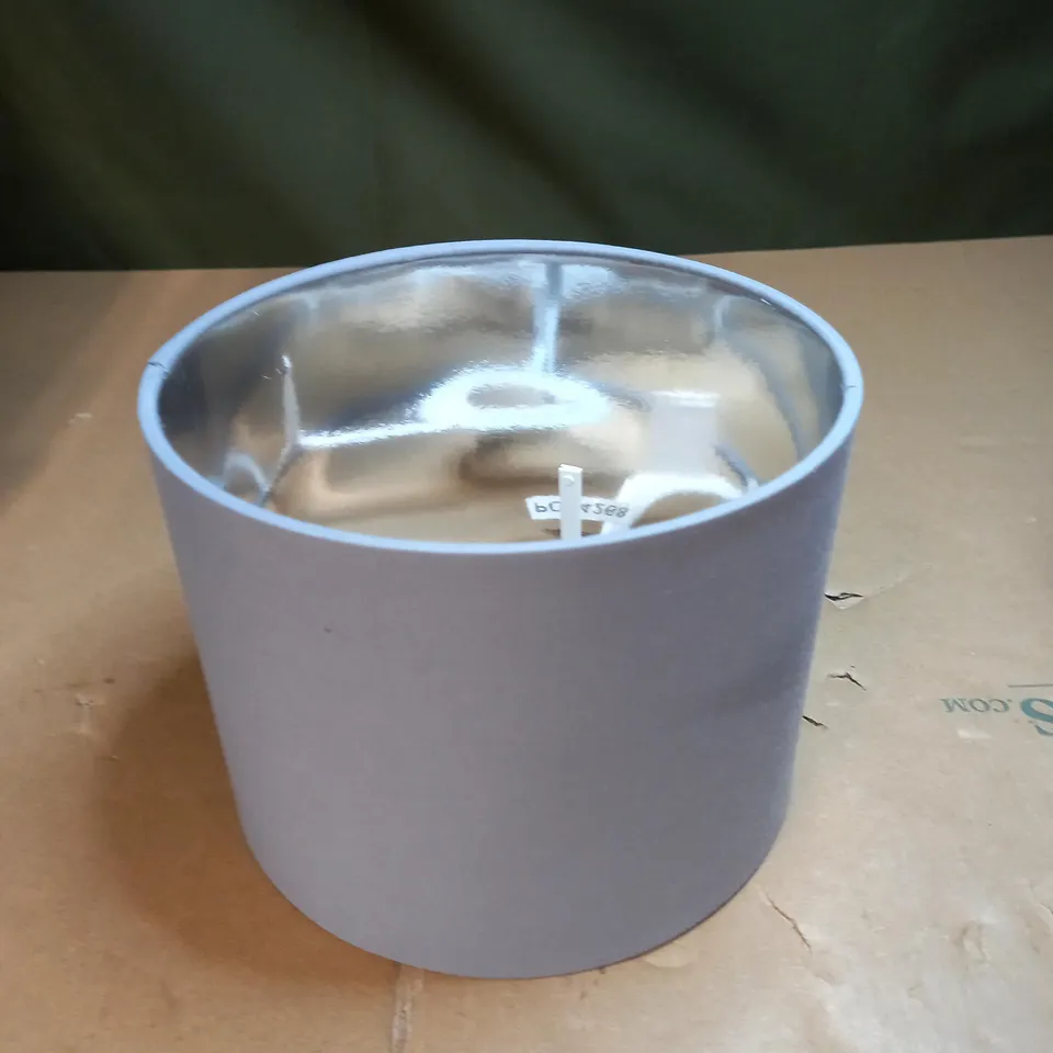 HAPPY HOMEWARES GREY LAMPSHADE 