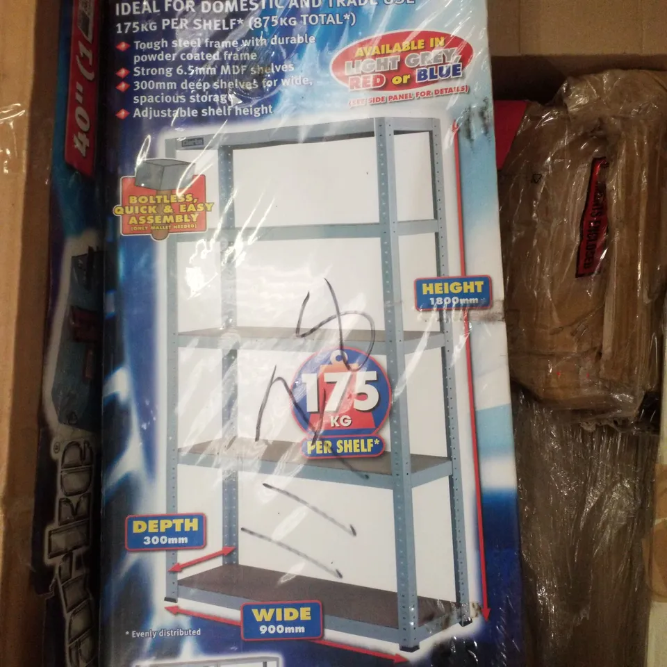 BOXED CLARKE CSM5175/30LG HEAVY DUTY BOLTLESS SHELVING LIGHT GREY