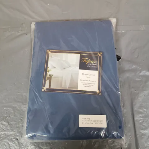 APPROXIMATELY 10 TOPAZ LUXE HOME COLLECTION DUVET COVER SETS - SUPER KING 