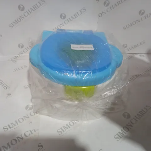 BLUE/WHITE TODDLER TOILET