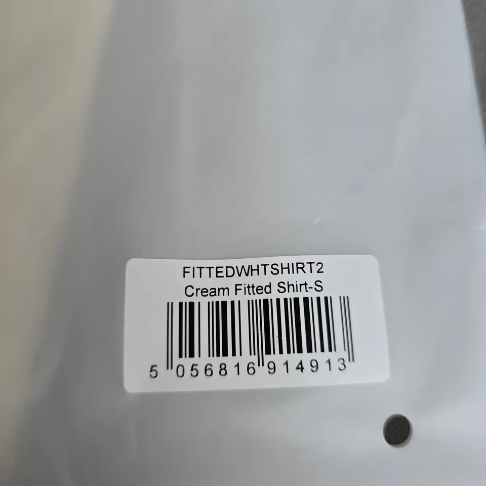 SISTERS AND SEEKERS CREAM FITTED SHIRT - SIZE S