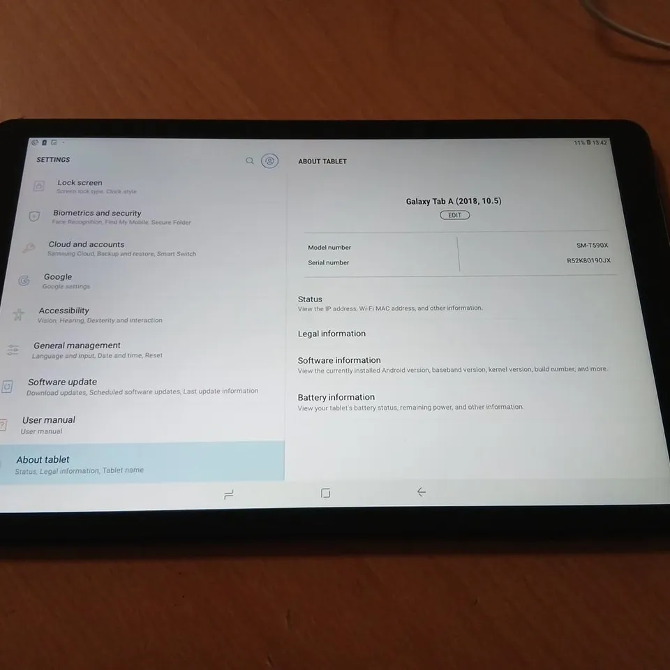 SAMSUNG GALAXY TAB A (2018) 10.5-INCH TABLET – BLACK (SM-T590)
