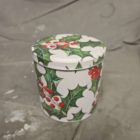 APPROXIMATELY 45 GISELA GRAHAM HOLLY BARREL TINS