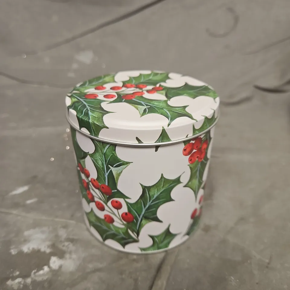 APPROXIMATELY 45 GISELA GRAHAM HOLLY BARREL TINS