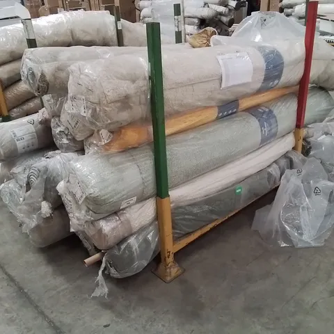 STILLAGE OF APPROXIMATELY 20 BAGGED QUALITY AREA RUGS