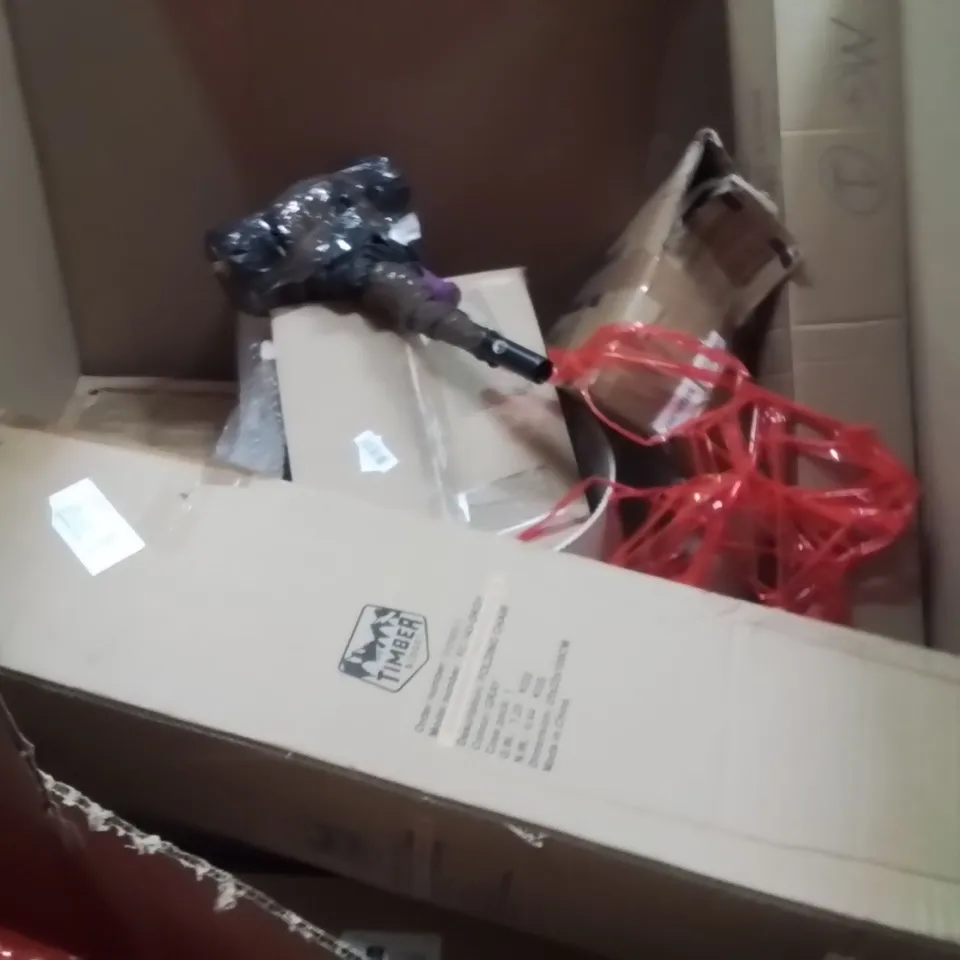 PALLET OF ASSORTED HOUSEHOLD GOODS AND PRODUCTS TO INCLUDE;AREA RUG,PAINTERS SET,CANOPY 