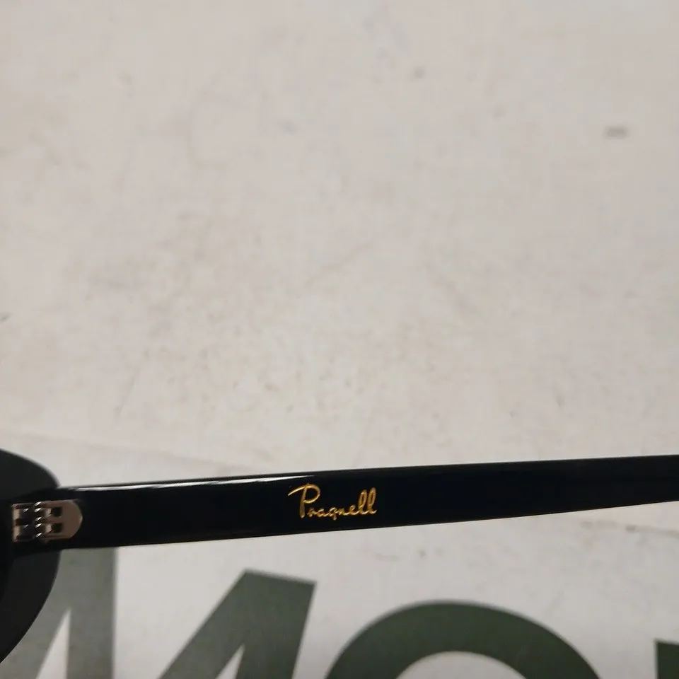 PRAGNELL BLACK WRAPAROUND SUNGLASSES