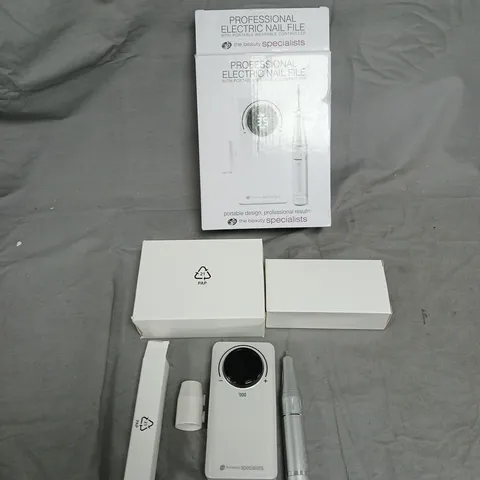 PROFESSIONAL ELECTRIC NAIL FILE WITH PORTABLE WEARABLE CONTROLLER β THE BEAUTY SPECIALISTS (BOXED)
