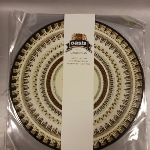 OASIS THE MASTERPLAN LIMITED EDITION 25TH ANNIVERSARY ZOETROPE PICTURE DISC VINYL