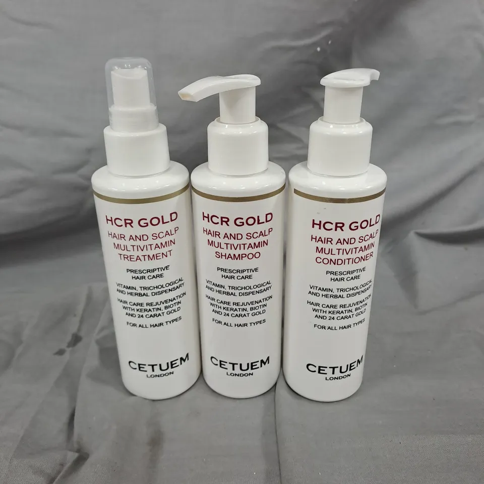 CETUEM HCR GOLD MULTIVITAMIN HAIR CARE SET 