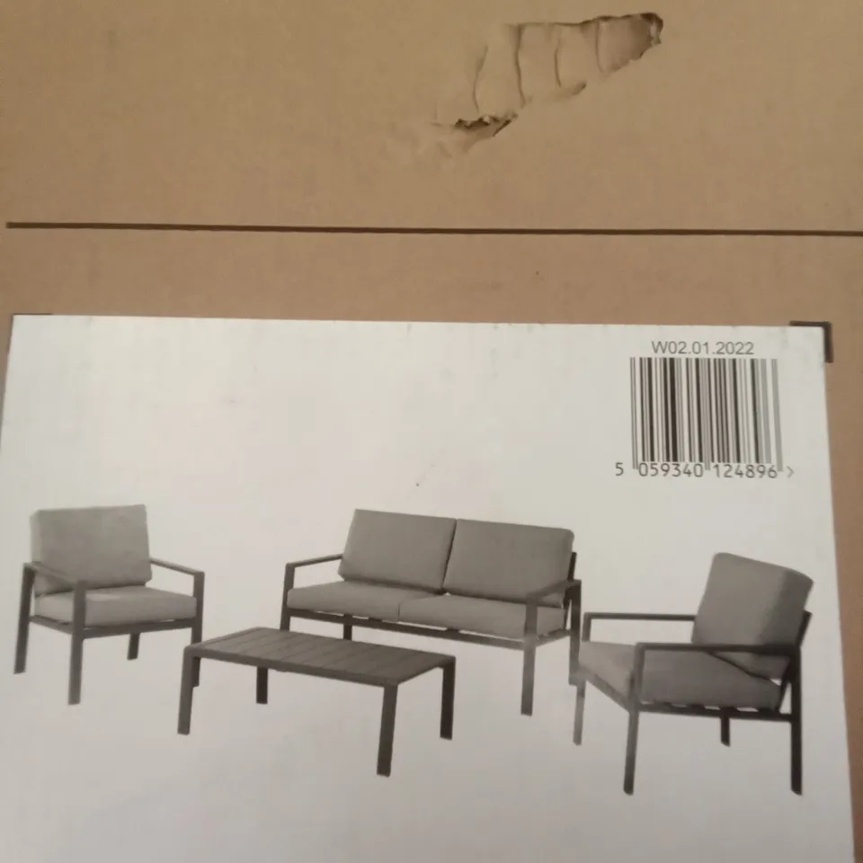 BOXED GOODHOME MOOREA ALUMINIUM COFFEE SET 