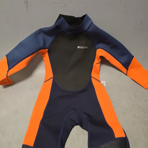 MOUNTAIN WAREHOUSE FULL LENGTH KIDS WETSUIT BRING ORANGE - 5-6 YEARS