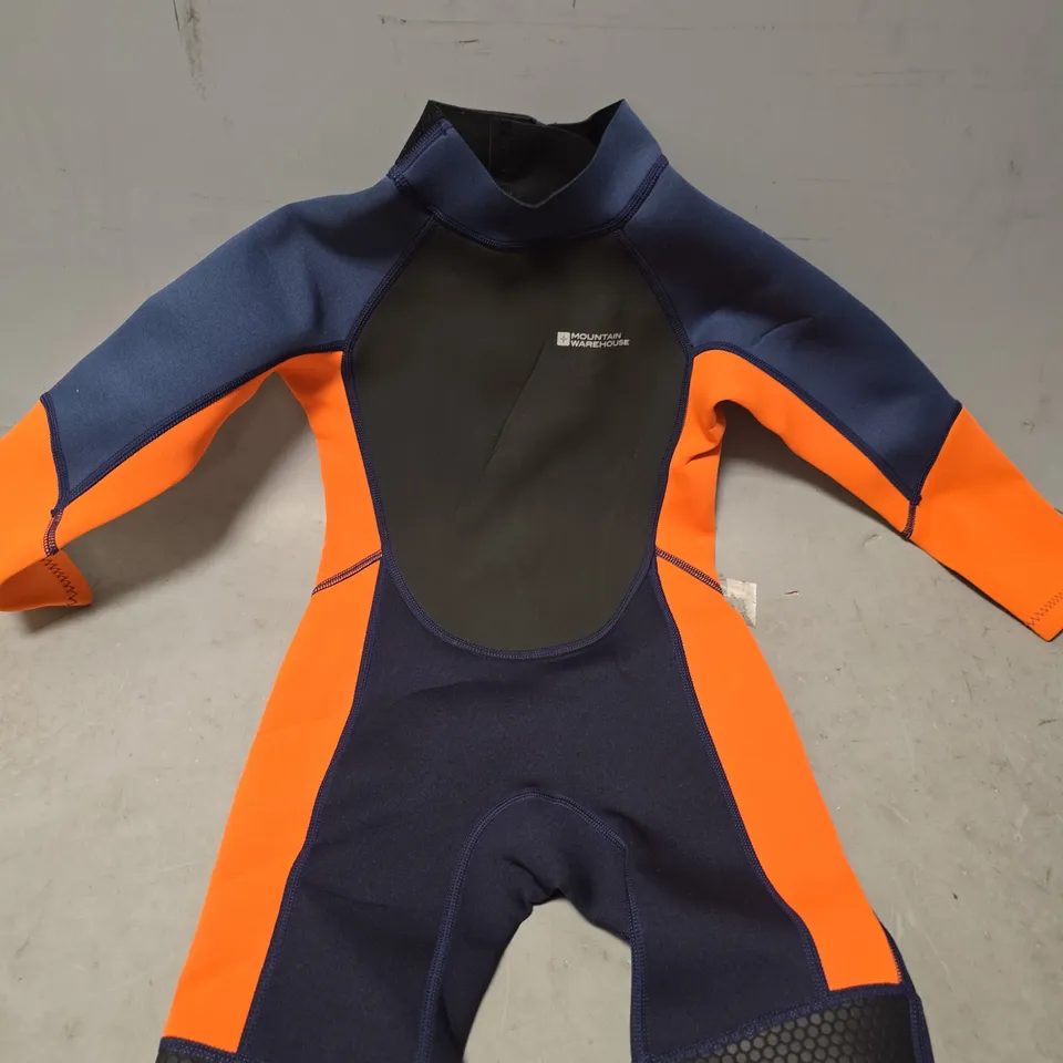 MOUNTAIN WAREHOUSE FULL LENGTH KIDS WETSUIT BRING ORANGE - 5-6 YEARS