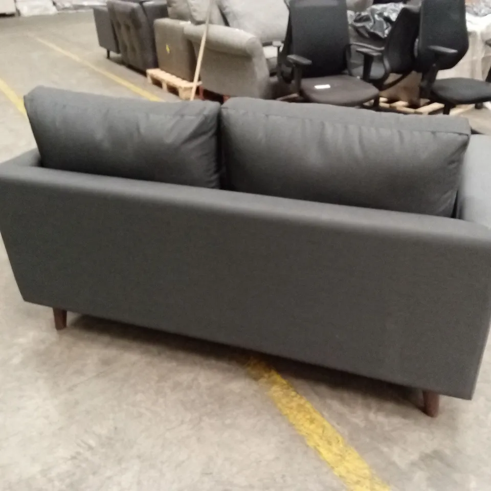 STANBERRY 2 SEATER OUTDOOR SOFA WITH 2 BOLSTER CUSHIONS IN GREY RRP £1299