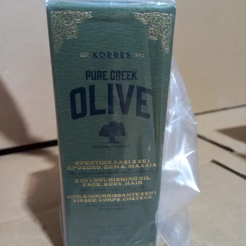 KORRES PURE GREEK OLIVE OIL 3 IN 1 NOURISHING ANTI-AGEING OIL