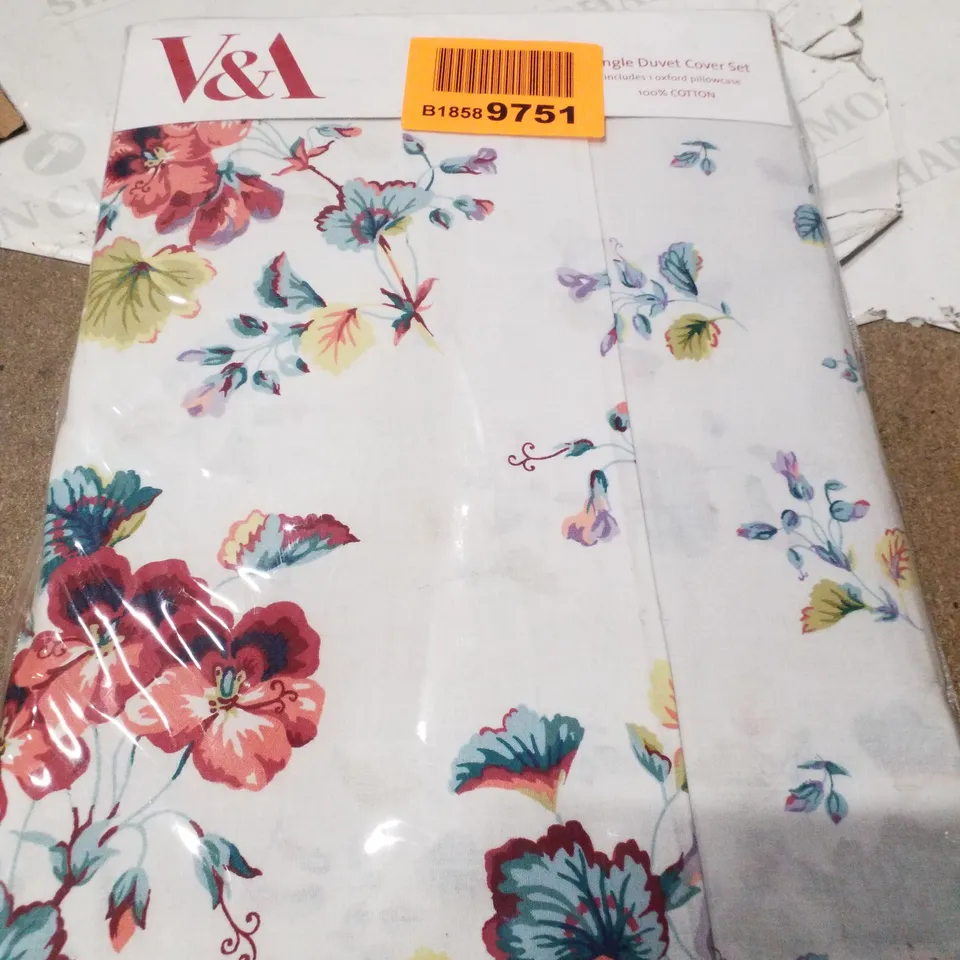 BRAND NEW SEALED SWEET GERANIUM DUVET SET COVER SINGLE 