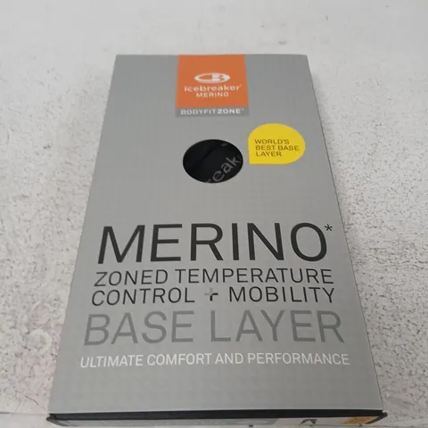 ICEBREAKER MERINO BASE LAYER WOMEN'S 150 ZONE LEGGINGS – BLACK/MINERAL, SIZE SMALL