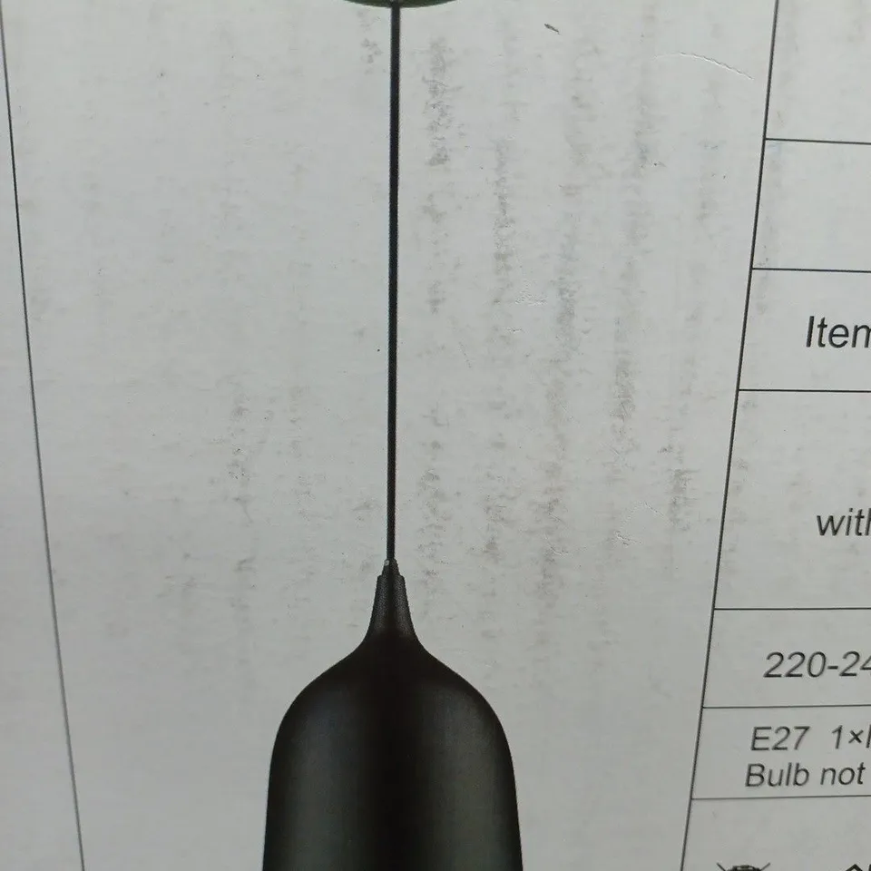 BOXED MILO LIGHTING SUNSET 1 LIGHT DOME PENDANT MATTE BLACK