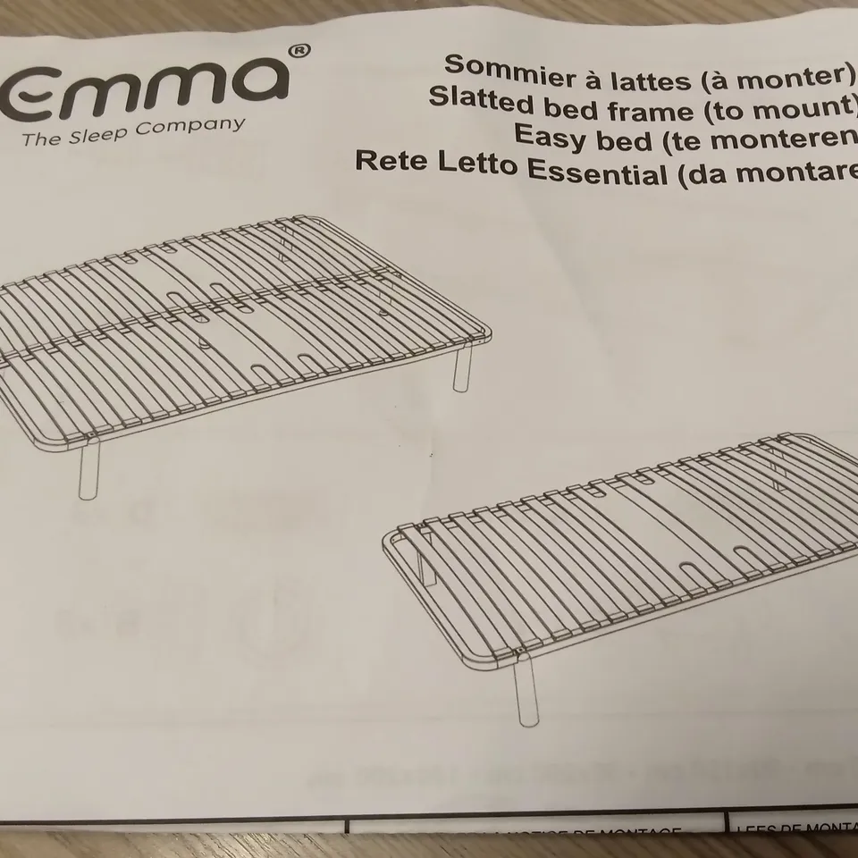 BRAND NEW BOXED EMMA SLATTED BED FRAME - 150 x 200 KING SIZE (1 BOX)