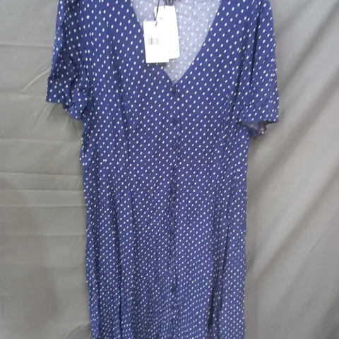 NOBODYS CHILD ELLEN MIDI DRESS IN NAVY - 16