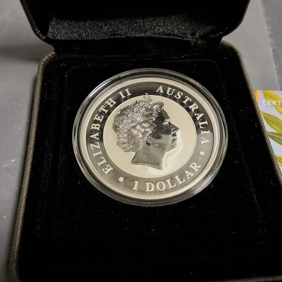 PERTH MINT 1OZ SILVER KOOKABURRA COLOURED COIN