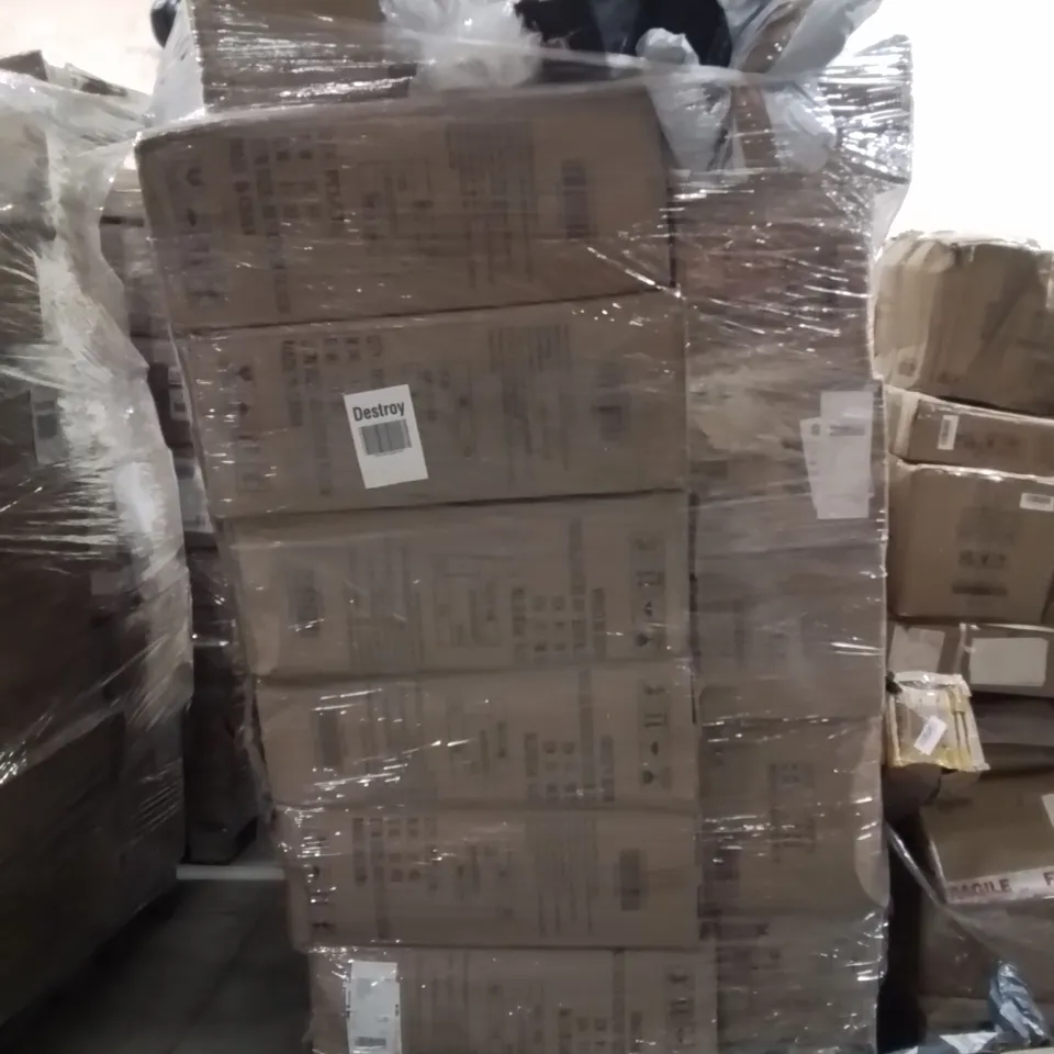 PALLET OF ASSORTED HOUSEHOLD GOODS AND PRODUCTS TO INCLUDE;CHAIR COVERS,LED LIGHTS 