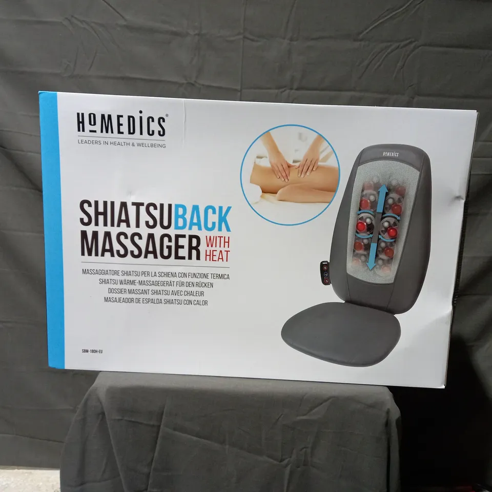 BOXED HOMEDICS SHIATSU BACK MASSAGER SBM-180H-EU