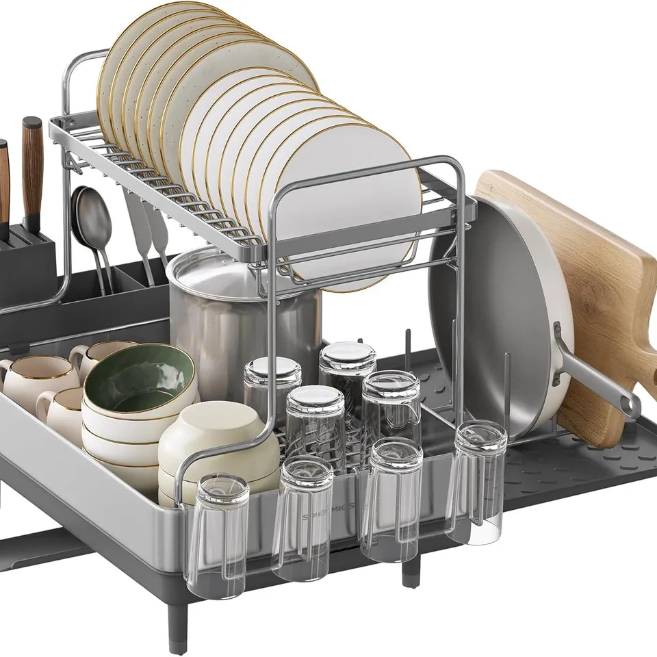 BOXED SONGMICS DISH DRAINER RACK