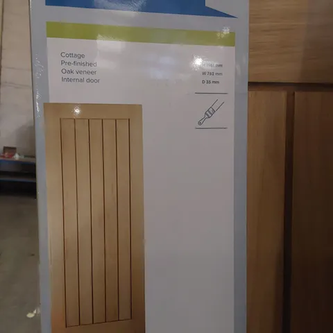 GEOM COTTAGE STYLE OAK VENEER PRE FINISHED INTERNAL DOOR 1981× 782