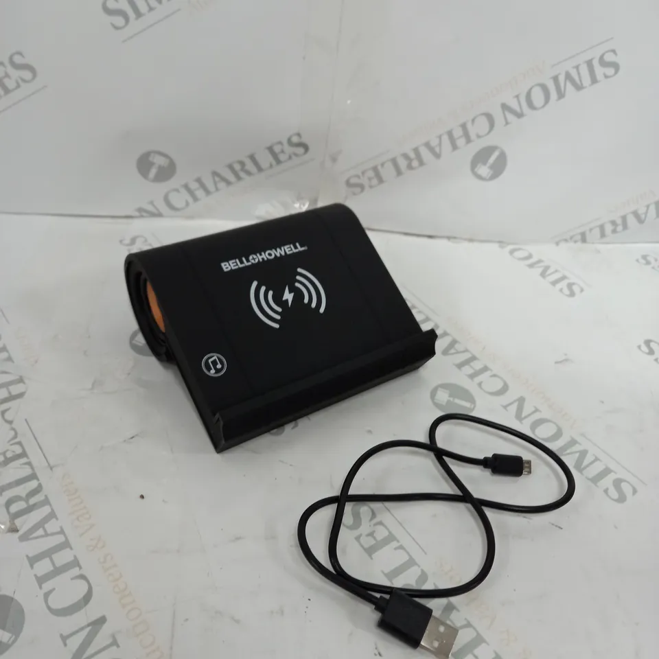 BELL HOWELL 2IN1 SPEAKER AND WIRELESS CHARGER 