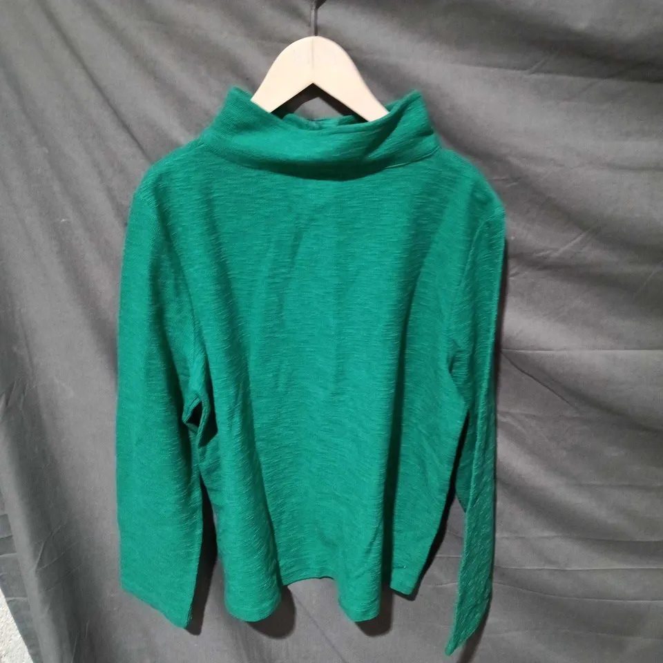 SEASALT CORNWALL WOMEN’S GREEN ORGANIC COTTON TOP UK 12