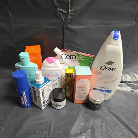 APPROXIMATEY 20 ASSORTED HEALTH AND BEAUTY PRODUCTS TO INCLUDE - DOVE BODY WASH - NATURE SPELL HAIR OIL - BETTERY YOU MAGNESIUM OIL BODY SPRAY - ETC
