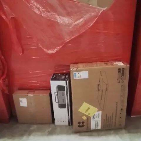 PALLET OF ASSORTED HOUSEHOLD GOODS AND PRODUCTS TO INCLUDE;CEILING LAMP,RADIO,COOKER HOOD