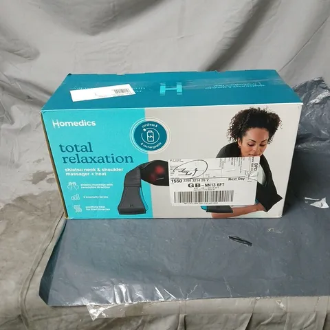 HOMEDICS SHIATSU NECK AND SHOULDER MASSAGER + HEAT BOXED