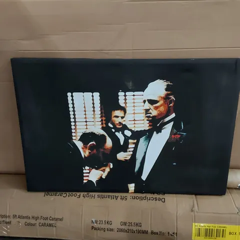 THE GODFATHER KISS OF RESPECT - WRAPPED CANVAS