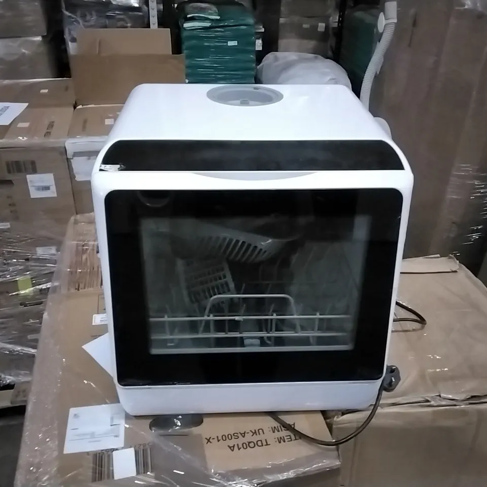 PALLET CONTAINING ASSORTED ITEMS TO INCLUDE: X6 MINI FREESTANDING COUNTER TOP DISHWASHERS ITEM NUMBER UK-AS001-X