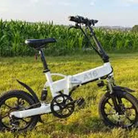 BOXED ADO A16 FOLDING ELECTRIC BIKE - WHITE