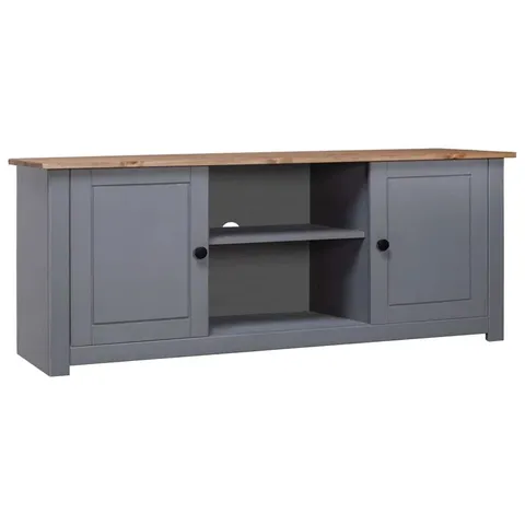 BOXED MANLEY SOLID WOOD TV STAND FOR TVS UP TO 50"