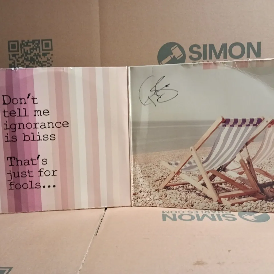 TOBY AND THE WHOLE TRUTH LIMITED EDITION SIGNED IGNORANCE IS BLISS VINYL