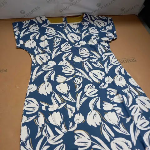 WEIRD FISH TALLAHASSEE ORGANIC PRINTED JERSEY DRESS SIZE 12