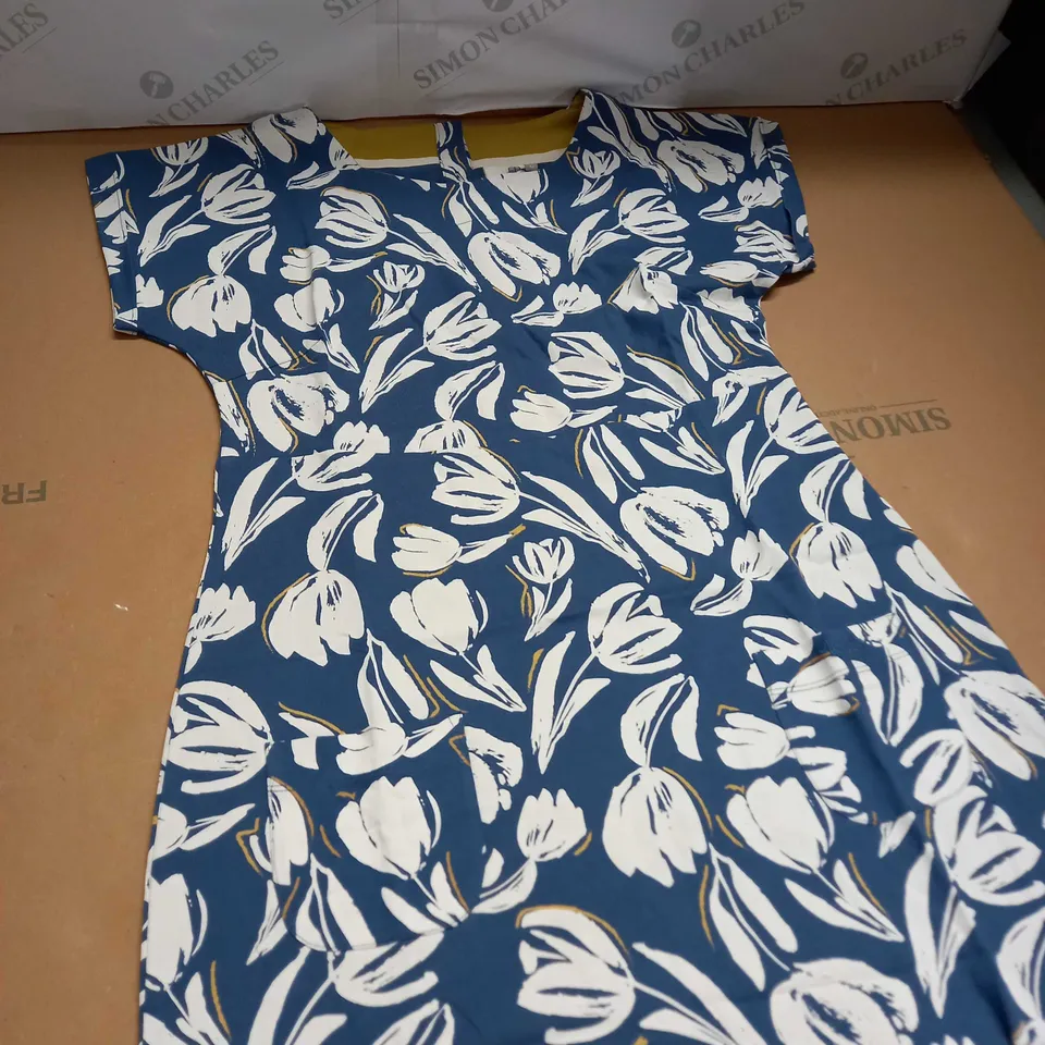 WEIRD FISH TALLAHASSEE ORGANIC PRINTED JERSEY DRESS SIZE 12